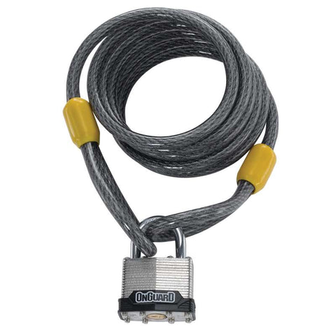 Doberman 6' Coil Cable with Key Padlock