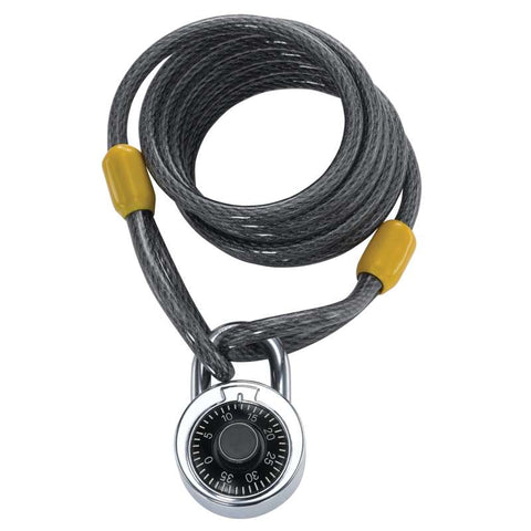 Doberman 6' Coil Cable with Combo Padlock